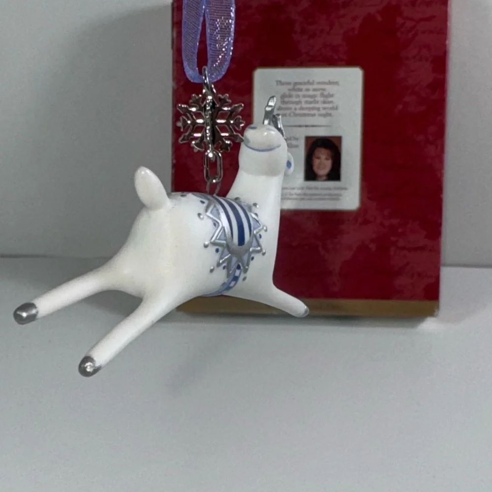Hallmark Keepsake Ornament Graceful Reindeer  Porcelain Vintage 2001